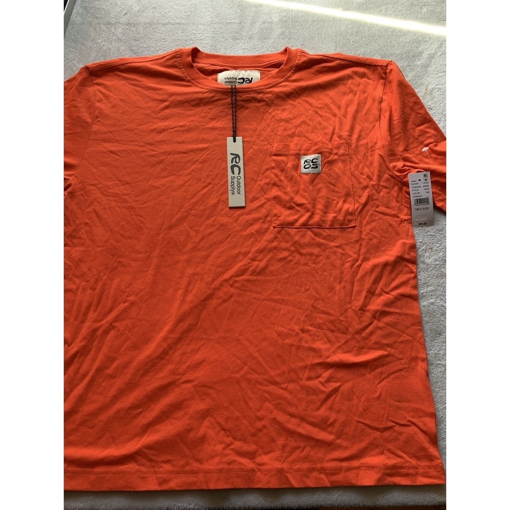 RCOS Outdoor Supply Orange T-Shirt Men's Medium NWT PacSun‎ Reese Cooper